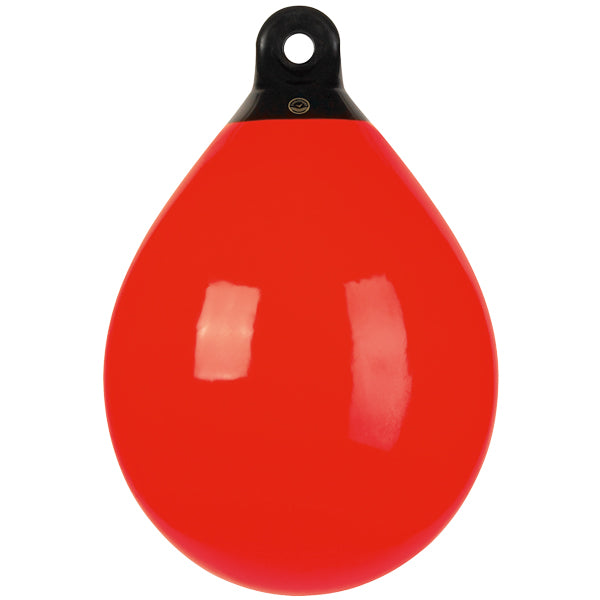 Dan-Fender Jordbær B30 rød fender med Ø240mm set fra siden