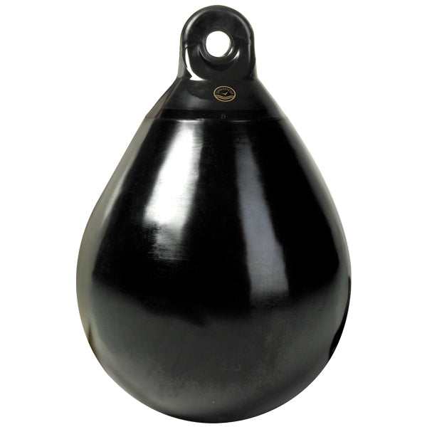 Dan-Fender Jordbær B40 sort fender i størrelse Ø330mm set fra siden