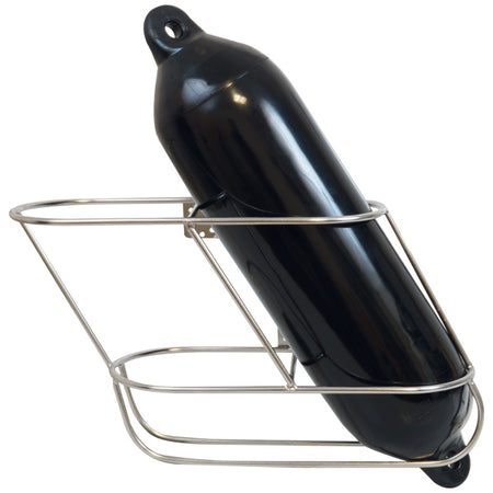 Vinklet venstre Fenderholder fra 1852 til 2 fendere monteret på båd