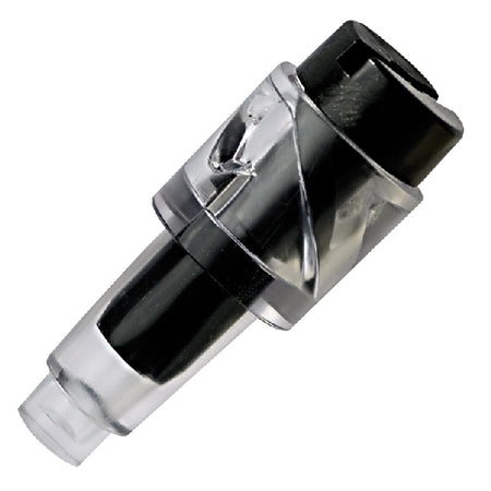Polyform V10 ventil med muffe til fender, set fra siden