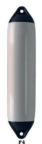 Polyform F4 fender monteret på skibets side