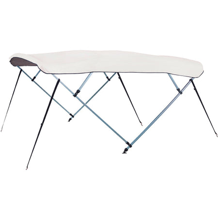 Bimini top 1852 set fra siden, med fokus på det 3-armede design.