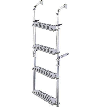 Nuova Rade badestige set fra siden med seks trin og solid konstruktion.