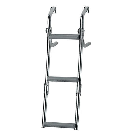 Nuova Rade badestige i AISI 316 rustfrit stål, set forfra.