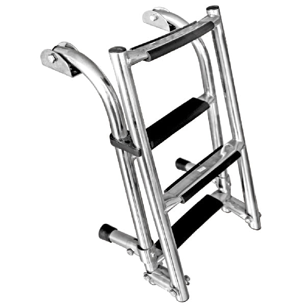 Folding badestige fra SeaTec set fra siden, synlig i brug.