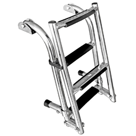 Folding badestige fra SeaTec set fra siden, synlig i brug.