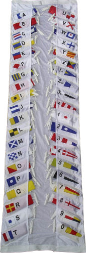 Adela signalsæt flag på båd, 60 cm langt og 34 m kæde.
