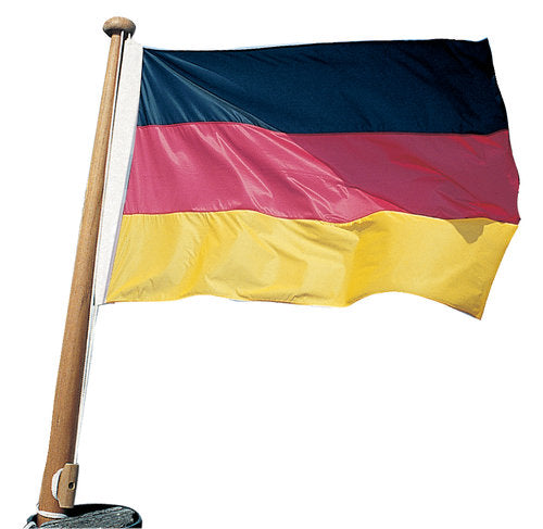 Adela bådflag Tyskland i fuld størrelse, let flagrende i vinden.