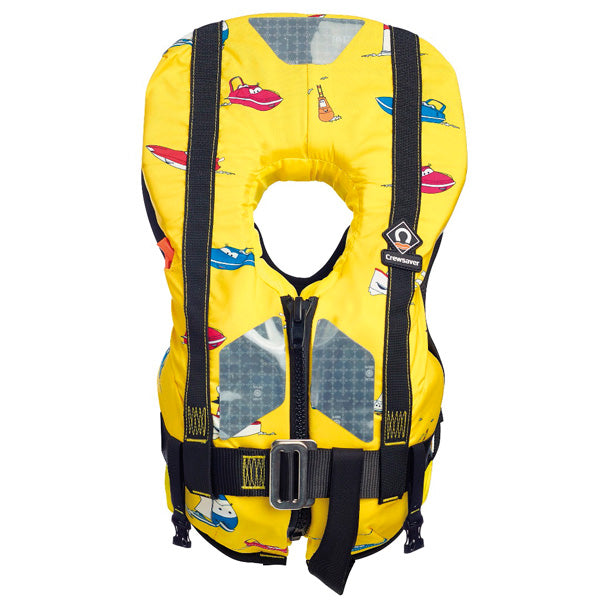 Crewsaver Supersafe 150N redningsbaby vest til børn under 15 kg, set forfra