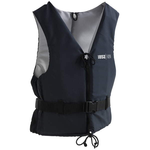 Svømmevest 1852 i navy og grå, designet til personer fra 50-70 kg