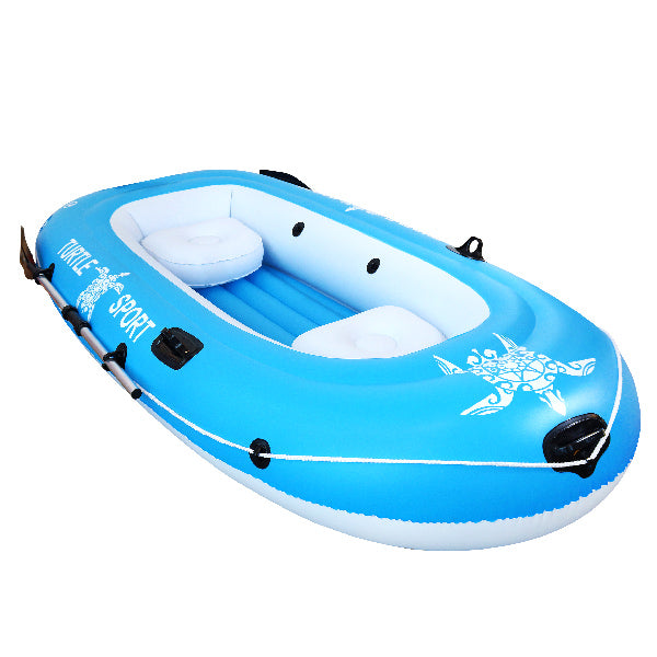 SeaTec PVC båd 240 cm med udstyr og taske, set fra siden