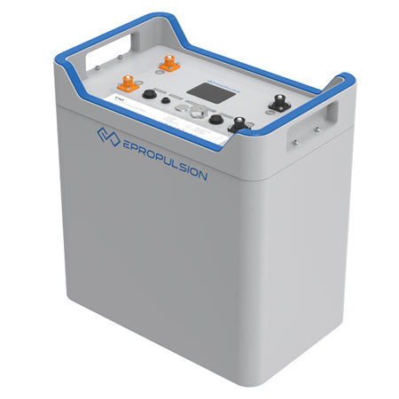 Epropulsion E163 batteri set fra siden, viser dimensioner og design.
