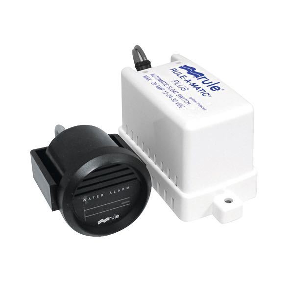 Rule vandalarm til 12V, vist foran med tilslutningsterminaler