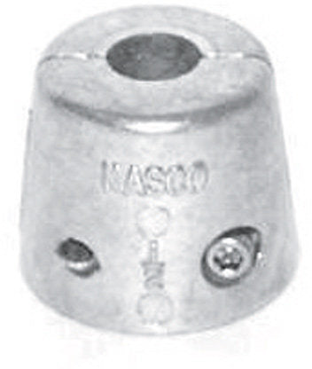 Kasco zinkanode til D-Icer, set fra siden med klare detaljer.
