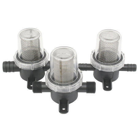 Nuova Rade vandfilter in-line med grov RF si og slangestuds Ø12mm