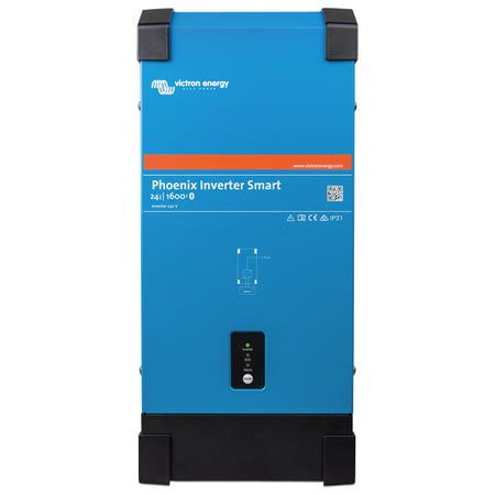 Frontvisning af Victron Phoenix Inverter med tydelige kontrolpaneler