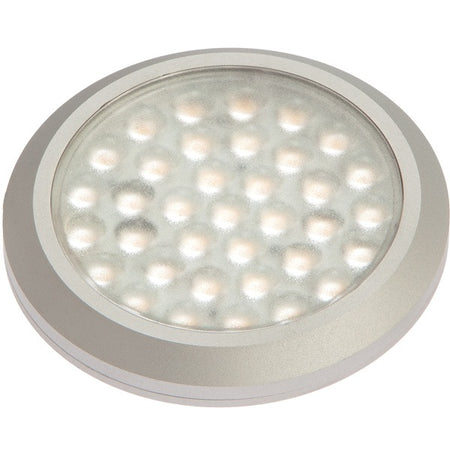 Nautecled loftslampe set forfra, perfekt til indbygning i bådens cabriolet.