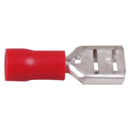 Fladstik hun fra SeaTec i rød, 6.4x0.8mm, pakke med 100 stk.
