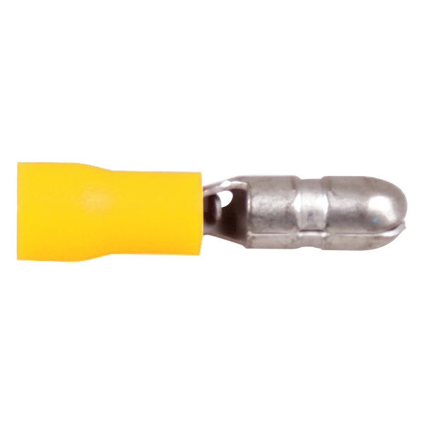 Hanstik rundt i gul farve, 5.0 mm, 100 stk fra SeaTec.