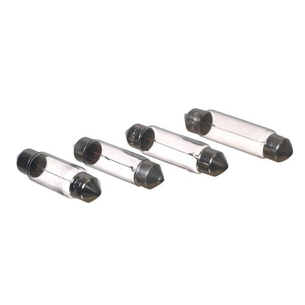 SeaTec Pinol 12V 5W pære set fra siden, med beskedne mål på 8,2x31mm