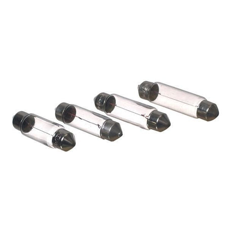 SeaTec Pinol 12V 5W pære set fra siden, med beskedne mål på 8,2x31mm