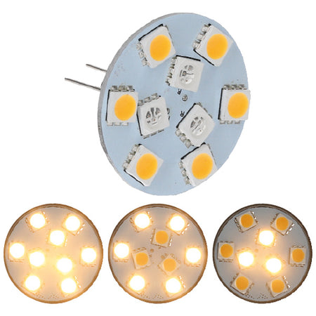 Nautecled G4 3 step bag pin Ø30mm LED pære set forfra