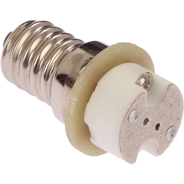 Nautecled adapter ø22x37mm E14 til G4 vist fra siden