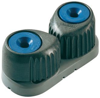 Ronstan stor frølår i blå farve til 6-16mm line, set forfra