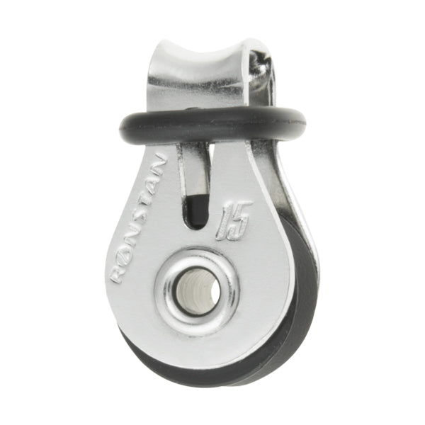 Ronstan Serie 15 kugleleje blok med bøjle og o-ring set fra siden