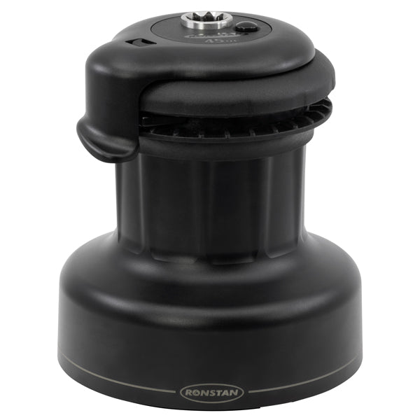 Ronstan spil 45 QT Orbit set forfra med tre hastigheder.