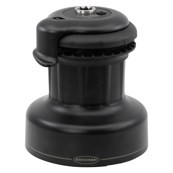 Ronstan spil 50 QT Orbit set forfra med tydelige detaljer