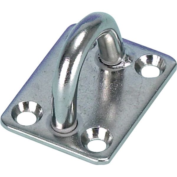 SeaTec monteringsøje 8mm RF 304 set fra siden, klar til installation