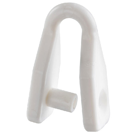 SeaTec sjæklen i hvid nylon, Ø6mm, set fra siden
