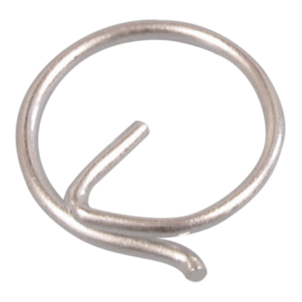 1852 splitring 19 x 1.5mm set fra siden med klar fokus på detaljerne.