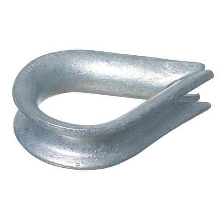 SeaTec galvaniseret 16 mm kovse, set fra siden med fokus på detaljer
