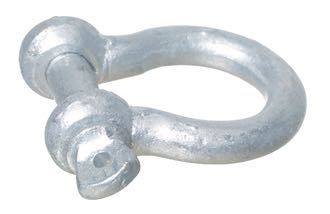 1852 galvaniseret lyresjækel set forfra med tydelig detalje.