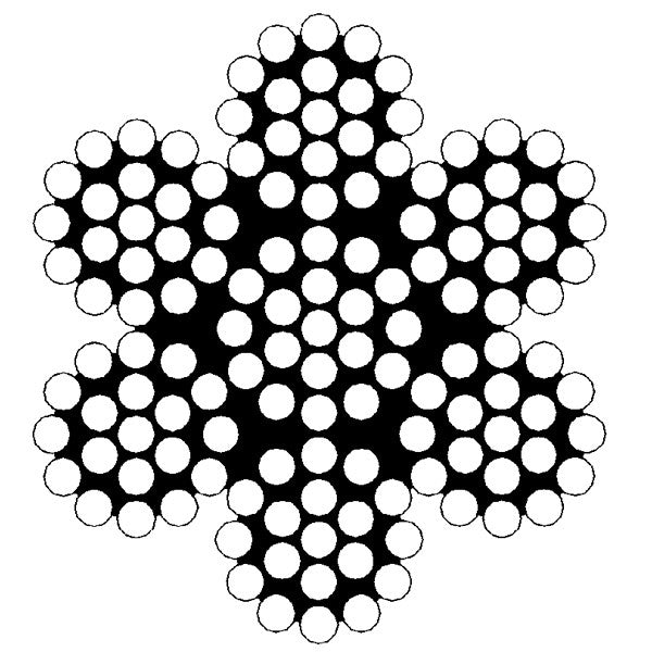 Tættere på SeaTec wire, der viser fletningen og kvaliteten