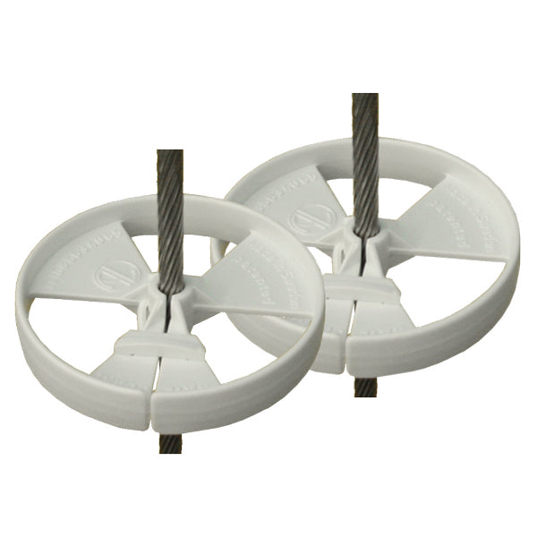 SeaTec Sailguard hjul set fra siden, med mål Ø 75 x 13 mm