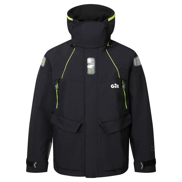 Gill OS26 Offshore jakke i sort set forfra