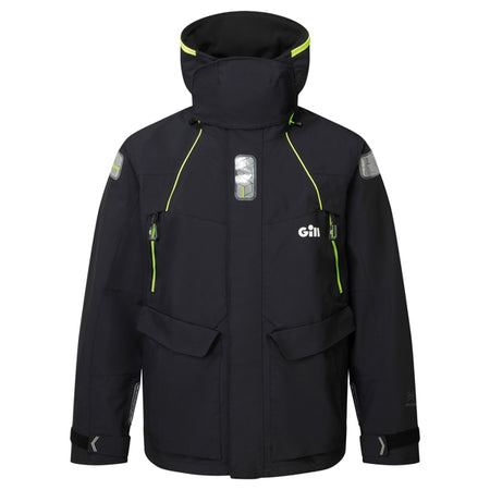 Gill OS26 Offshore jakke i sort set forfra