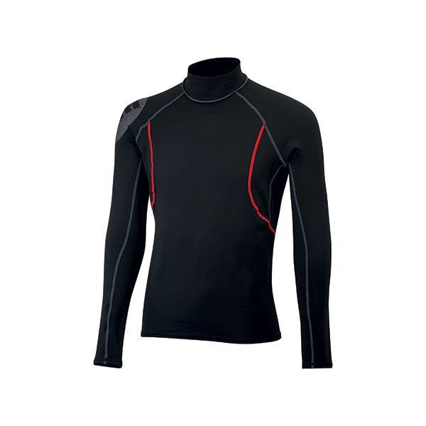 Gill Junior Hydrophobe top i sort, set forfra med logo
