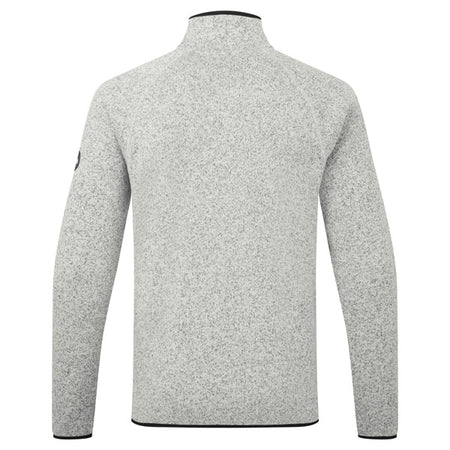Gill fleece jakke i grå, detaljeret visning af kraven.