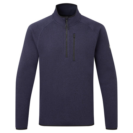 Gill fleece jakke i navy set fra siden