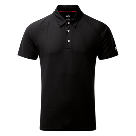 Gill UV008 herrepolo i sort set forfra