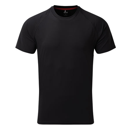 Gill UV010 herre T-shirt i sort, set forfra, perfekt til sejlads.
