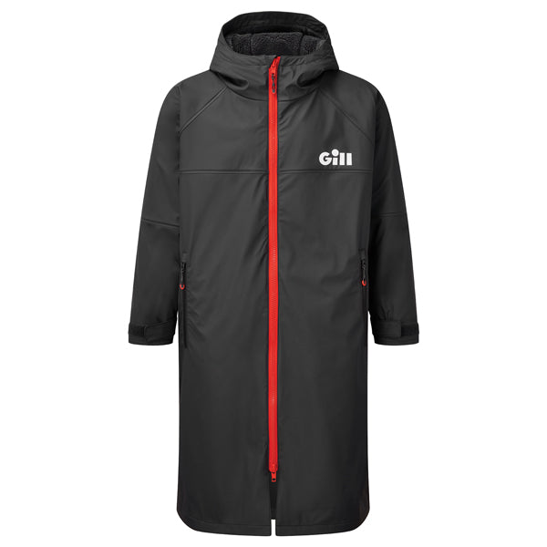 Gill Aqua Parka jakke grå set forfra i naturligt lys