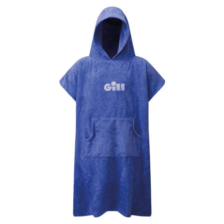 Gill, 5022 Changing Robe i blå viste forfra med hætte