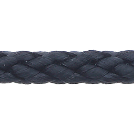 Robline polyester 8 line i sort farve, 4 mm tykkelse og 200 m længde.
