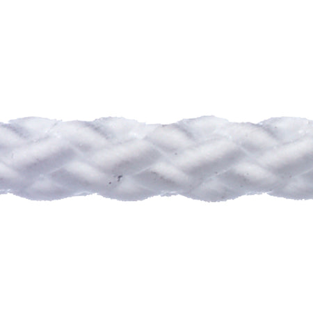Robline Polyester 8 line i hvid farve, 4mm tykkelse, spillet ud