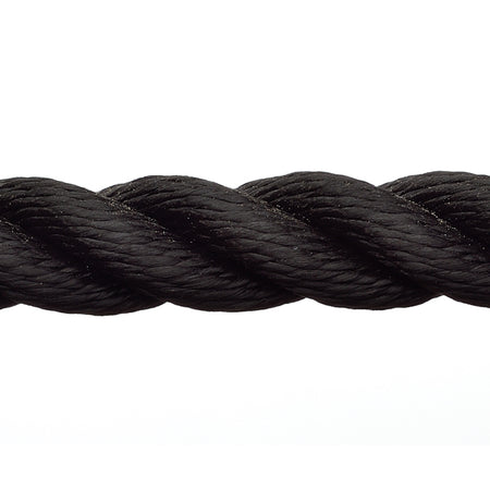Robline Rapallo ankertov i sort farve, spiralformet og med 70 meter længde.
